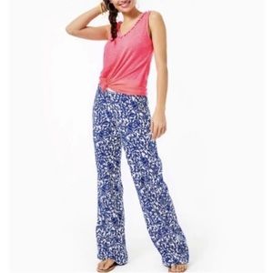 Size Large Lilly Pulitzer Palazzo Linen Pant